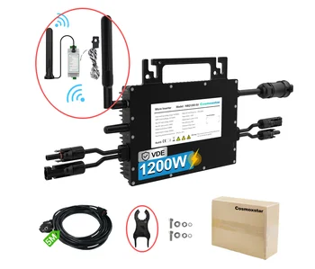 2026 New Design Quad 1200W Anti-Backflow IP67 Waterproof Solar PV On Grid Inverter with Smart WiFi for Home