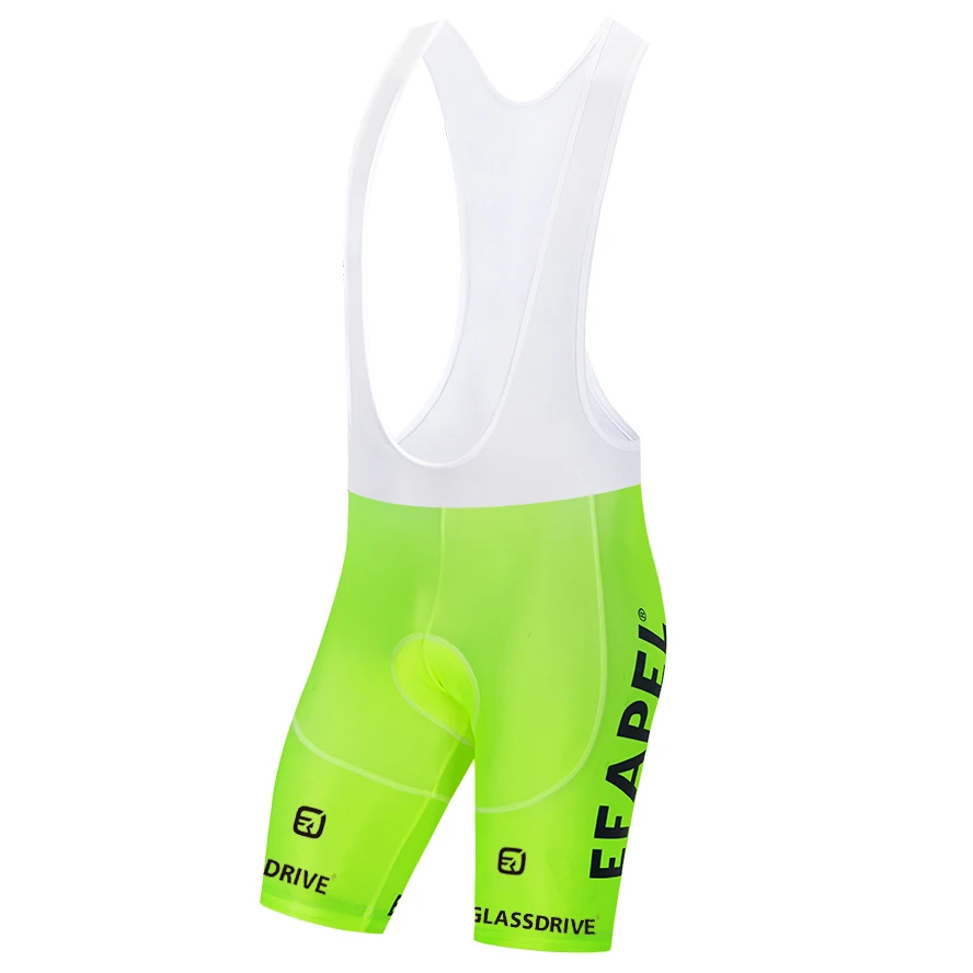 Cycling Shorts Men Women Fluor Yellow EFAPEL Quick Dry Gel Pad Bicycle Pants Culottes