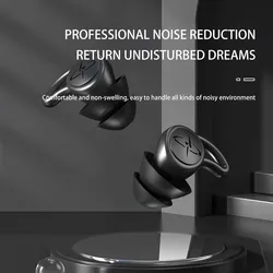 Silicone Waterproof Noise - Reduction Ear Plugs for Sleep, Travel, Study, and Swimming (White)