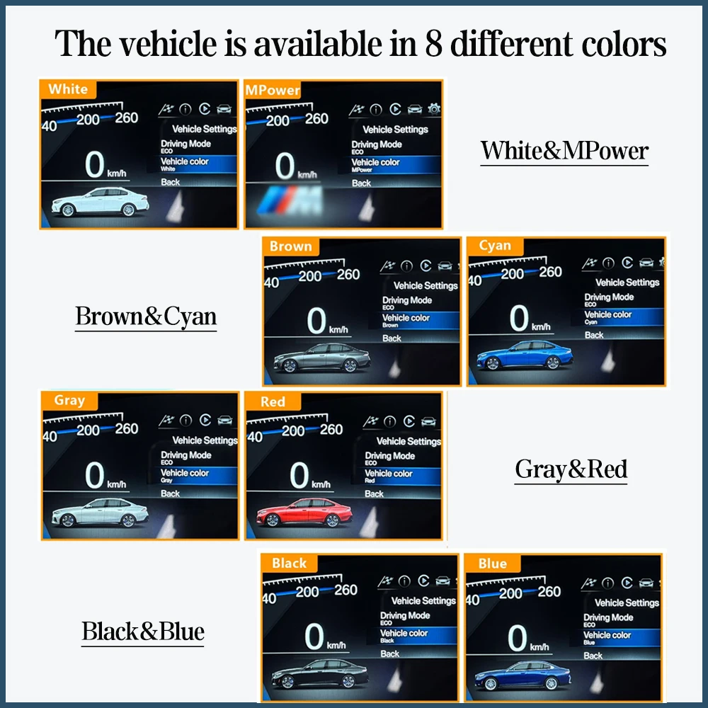 BMW 3 시리즈 E46 M3 1998-2006 차량용 LCD 대시보드 디지털 클러스터 계기판 속도계 다기능