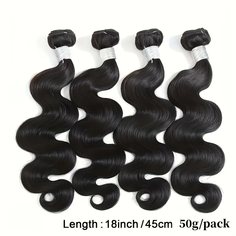 Human Hair Extensions for Women-Body Wave Hair Bundles Human Weft Bundle 10-30 Inch 50G