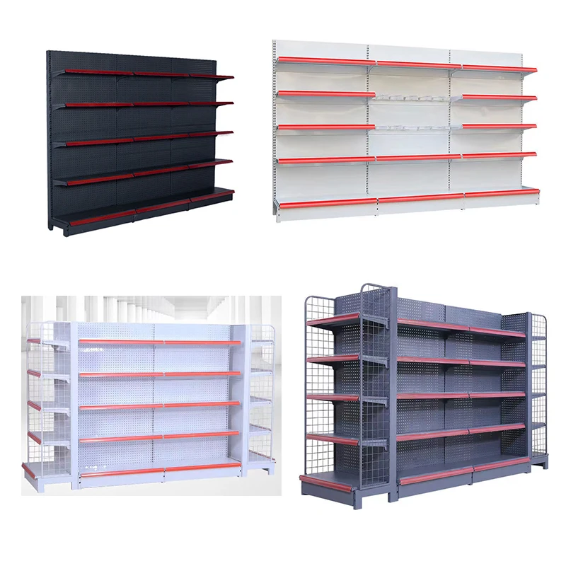 Custom  Customized gondola shelf supermarket metal shelves store display rack for supermarkets