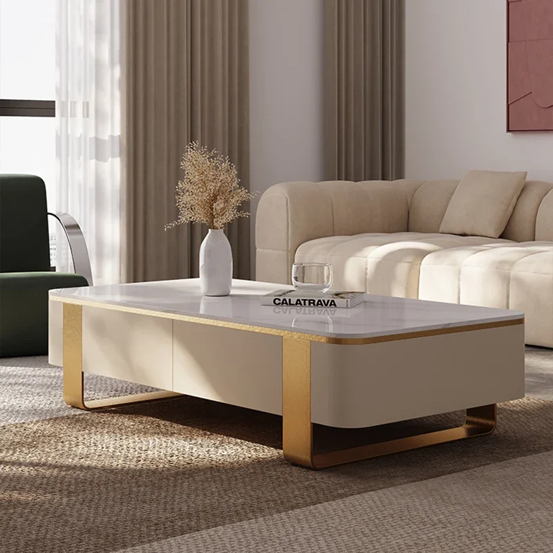 

Square Nested Coffee Tables Living Room Luxury Auxiliary Dressing Coffee Table Console Hall Tv Table Basse Pour Home furniture