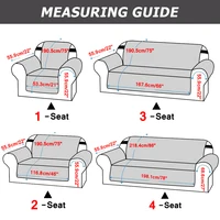 Waterproof Sofa Cover Thickend Sofa Slipcovers 1/2/3/4 Seater Non Slip Cover For  Living Room Washable Seat Covers For Armchairs 2