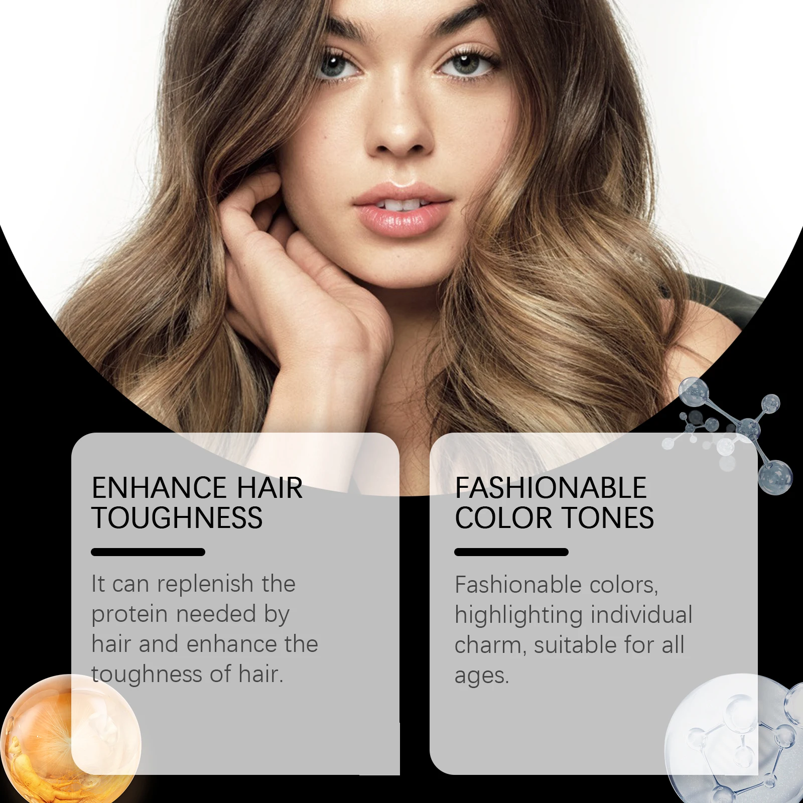 Black Hair Dye Shampoo Rapid Hair Dyeing Repair Dry Reduce Breakage Split Ends Oil Control Nourishing Hair Root Coloring Shampoo 3
