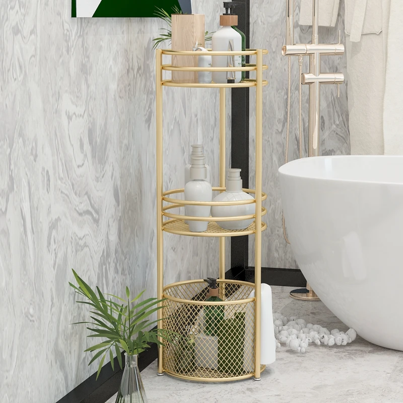 

Ins Nordic Bathroom Storage Shelves Floor Mounted Multi-storey Toilet Shelf Multi-functional Storage Rack Home Storage Organizer