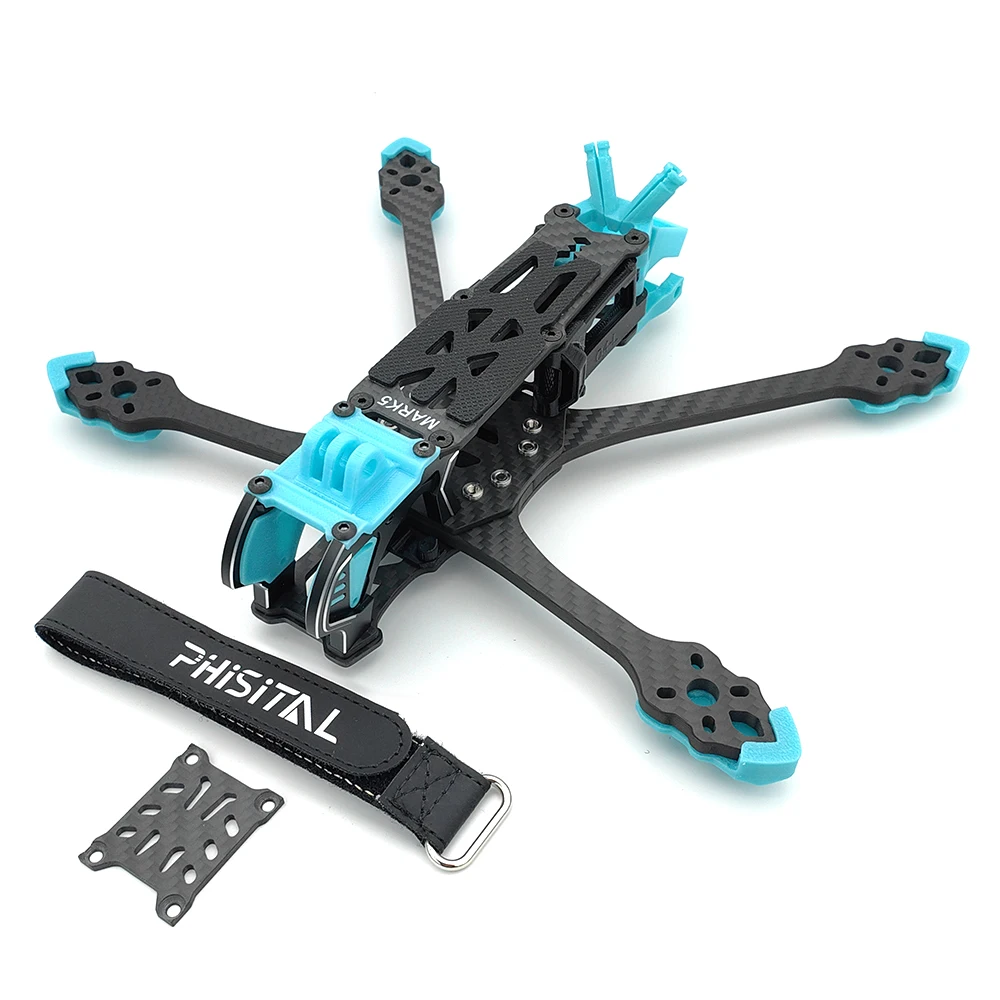 PhiSital Mark5 O4 Pro FPV Kit de cadre X/DC Vesion 5 pouces en Fiber de carbone quadrirotor Drone de course pour RC freestyle pièces de bricolage – Image 2