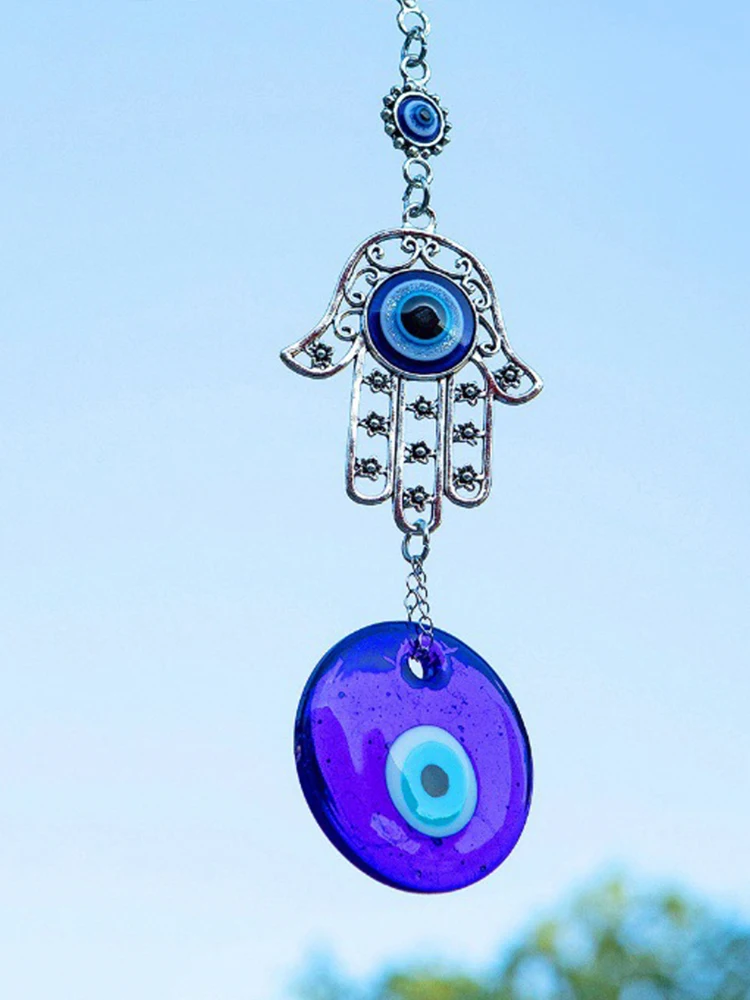 🧿 Devil’s Eye Glass Pendant – Turkish Protection Amulet 4