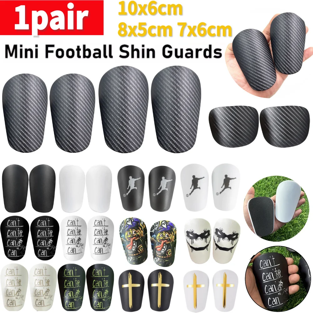 Shin Pads Protective Equipment Shin Guards Soccer Miniature Guard Mini Guards 1 Pair For Men Women Kids Boys and Girls