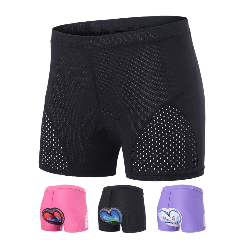 ARSUXEO Women's Cycling Underwear Cycling Shorts Bicycle MTB Shockproof Gel Padded Road Mountain Breathable Mesh Bike Underpants