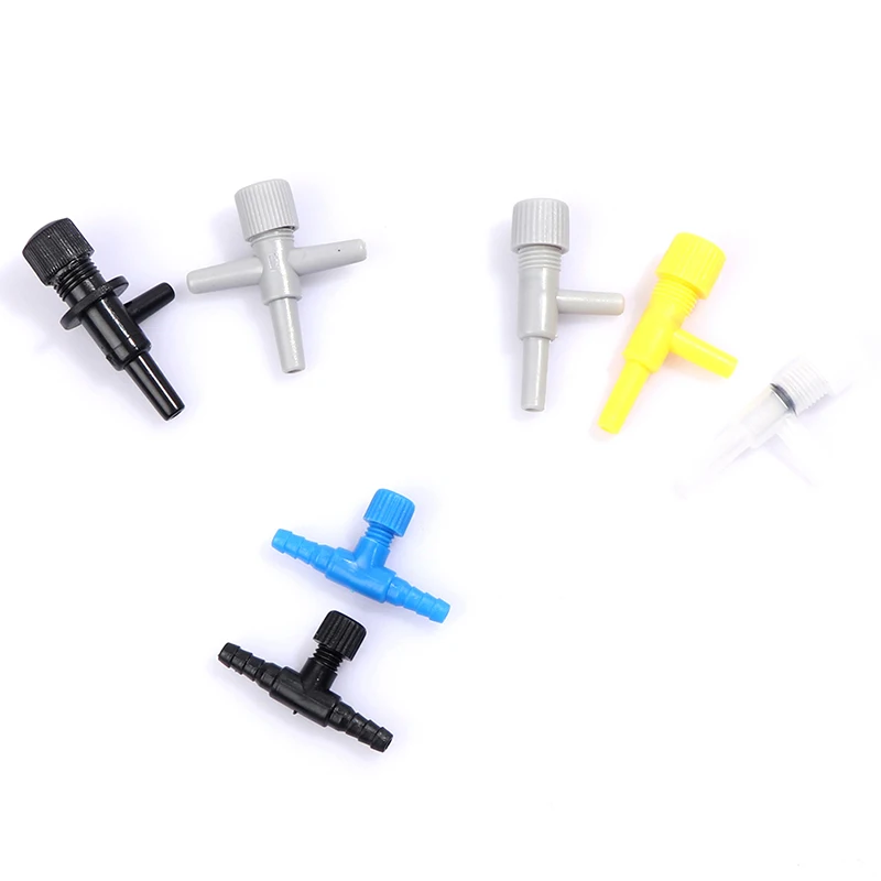 Aquarium Air Flow Control Valve Fish Tank Air Regulator Hose Connector For 4/6mm CO2 Oxygen Tube 3/5/10Pcs aquarium air pump accessories aquarium accessories aquarium air regulator valve aquarium air splitter valve