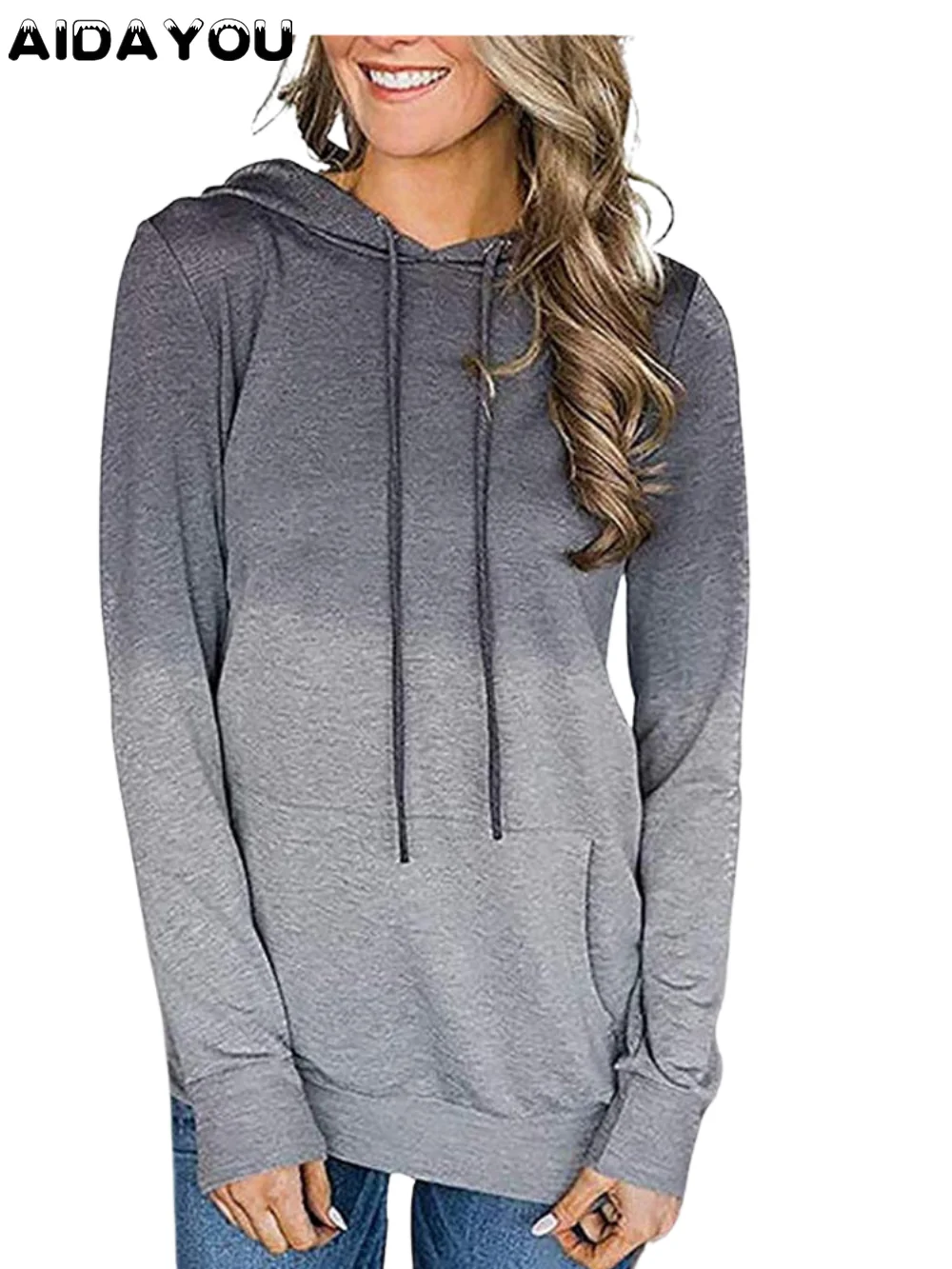 

Women Hoodie Tops with Hat Floral Pullover Printed Long Sleeve Drawstring Sweatshirt with Pocket ouc553