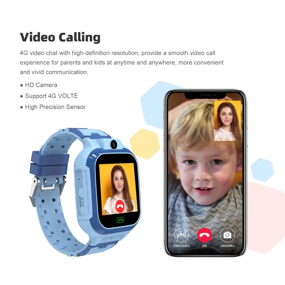 New Smart Watch For Kid 4G Sim Card Video Call Smartwatch SOS GPS Location Student Watch For Children Boy Girl Smartwatch