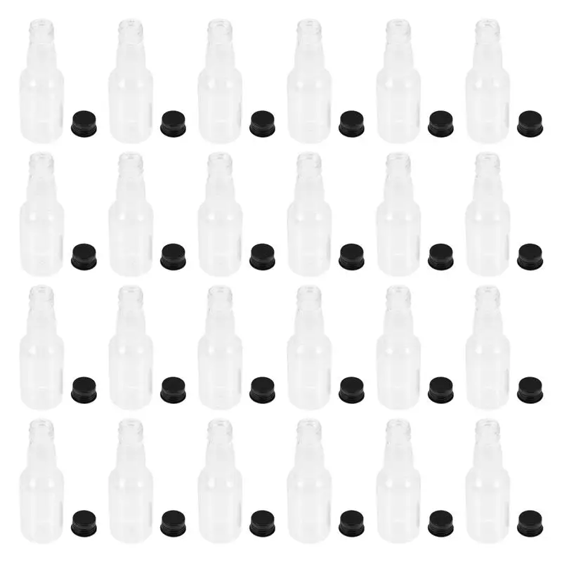 Bottles Juice With Bottle Empty Reusablesmall Neck Long Mini Plastic Water Containers For Caps Sample Cap Glass Smoothie