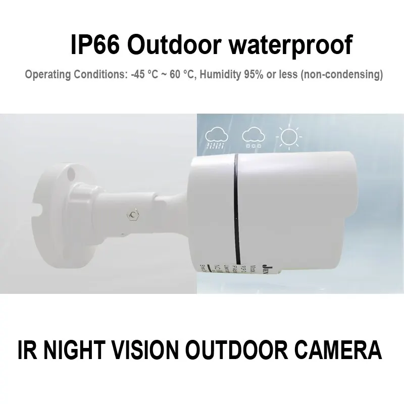 AHD Camera 1080P AHD Security Surveillance High Definition Outdoor Waterproof CCTV Infrared NightVision Bullet Wired Home Camera 2