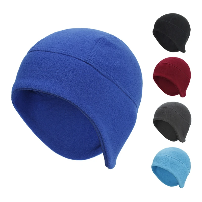 Winter Outdoor Warm Beanie Fleece Ear Protection Cap Windproof Coldproof Headwrap Bicycle Riding