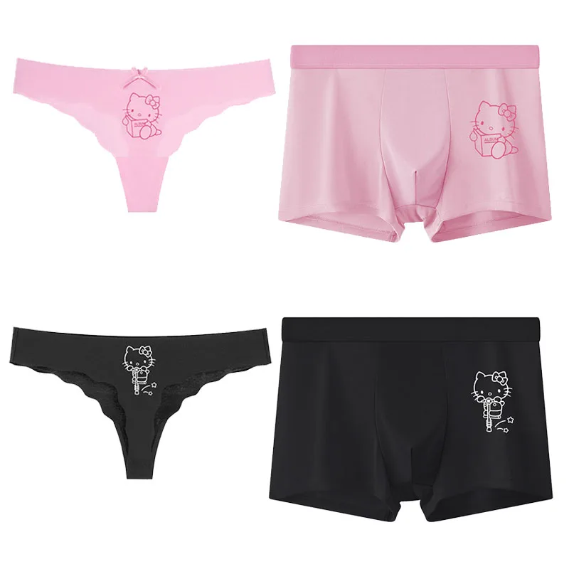 

Простое нижнее белье для пар hellokittys pure desire Melody из ледяного шелка телесные стринги для мужчин и женщин удобное бесшовное нижнее белье большого размера