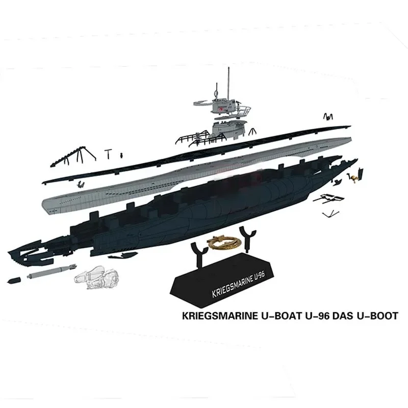 ドイツの潜水艦のモデルキット,組み立てられた船,静的装飾品