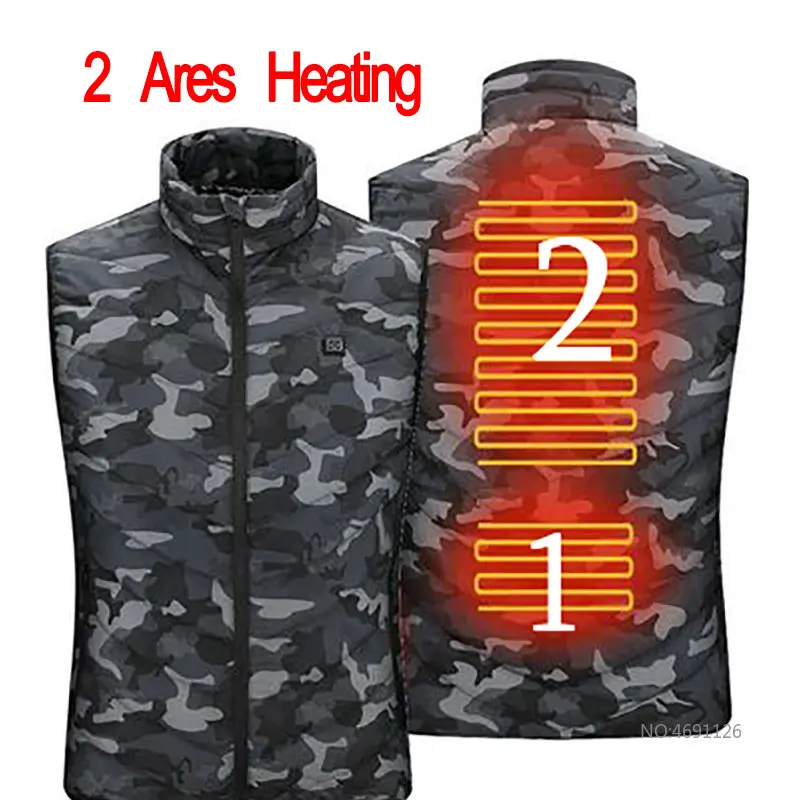 thumbnail image 1 of Chaqueta con calefacción por Usb de 17 áreas para hombre y mujer, chaleco eléctrico calefactor, chaleco calefactor, chaleco calefactor interno con Usb, Veste Chauffante, 1 of 5