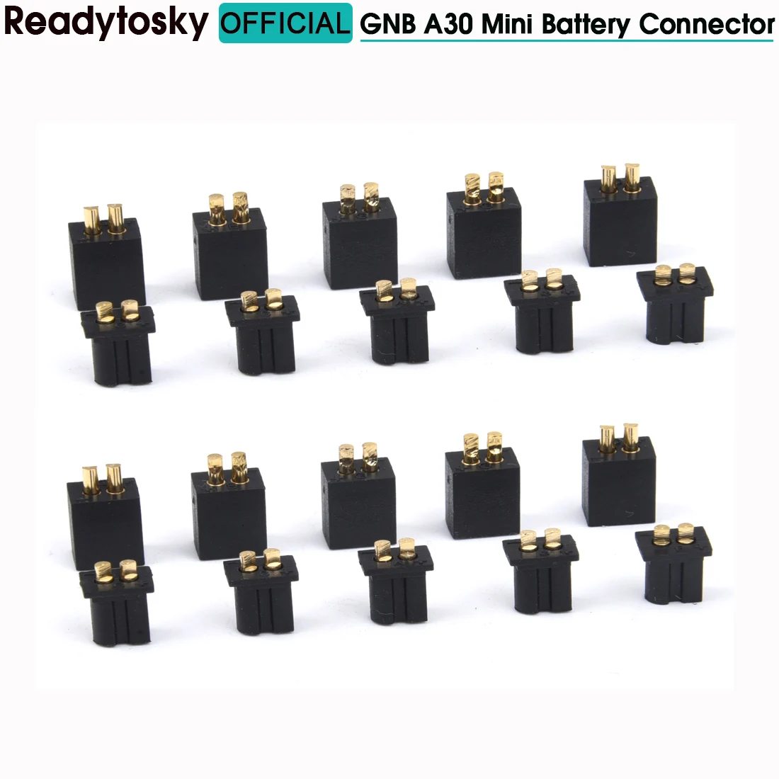 Connecteurs Batterie GNB A30 Mini 5/10 Paires pour Drone FPV Micro