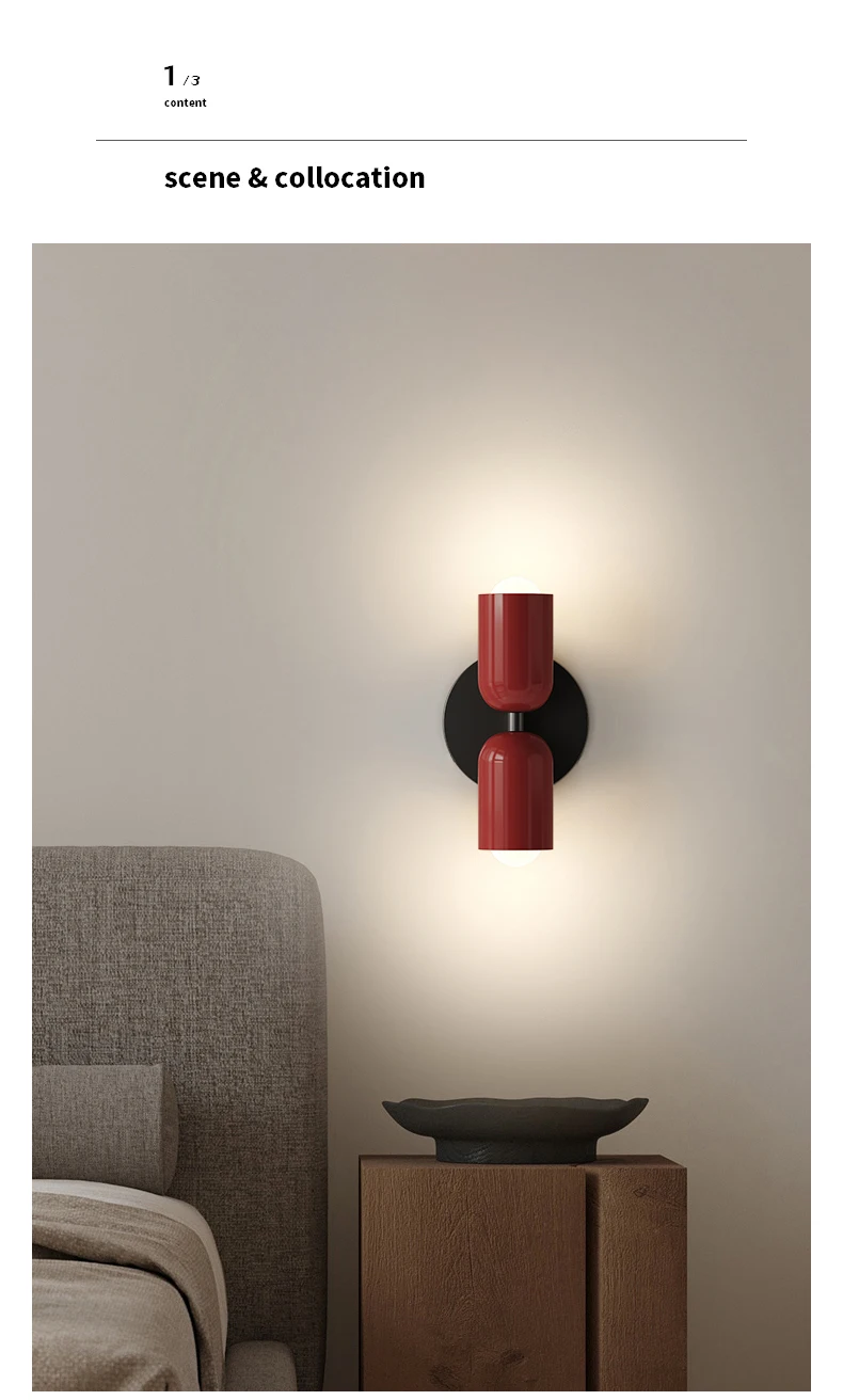 de jantar quarto lâmpada de parede Criativa homestay Nordic lâmpada E27