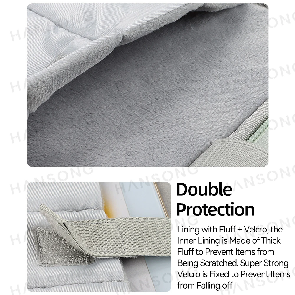 Tablet Bolsa Case para Ipad Samsung Xiaomi Lenovo Superfície 1113 Polegada Manga Bolsa à Prova de Choque Bolsa Protetora Multi Bolsos Capa - Imagem 2