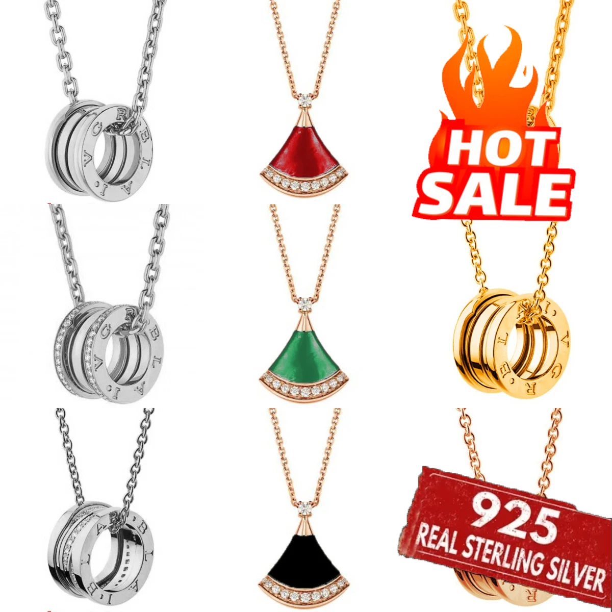 

S925 Silver Bulgaries Necklace: Enhance Your Charisma with Trendy Style