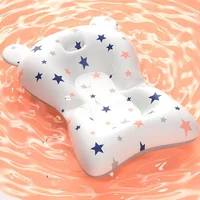 Coussin de soutien de bain pour bébé, siège flottant pliable, coussin de bain réglable pour nouveau-né, filet de sécurité pour nourrissons, hamac 1