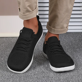 أحذية ركض شبكية قابلة للتنفس للرجال خفيفة الوزن للغاية صيفية جديدة قابلة للتنفس بأربطة أحذية مسطحة سريعة الجفاف أحذية رياضية كاجوال للرجال 4