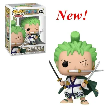 thumbnail image 1 of 2025 Figuras de acción de dibujos animados de la serie FUNKO Pop ONE-PIECE, Roronoa Zoro, modelo de colección de 15 estilos, para decoración, 1 of 5