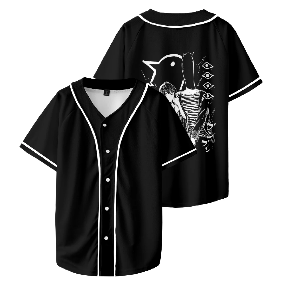 

Oyasumi Goodnight Punpun Baseball Shirt Unisex Short Sleeve Tee Casual Streetwear Women Men Clothes