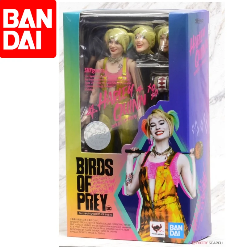 Versione Giapponese Di Bandai Shf Birds Of Prey Harley Quinn Clown Gold Tuta Modello Mobile Versione Movie Regalo Di Compleanno Pvc