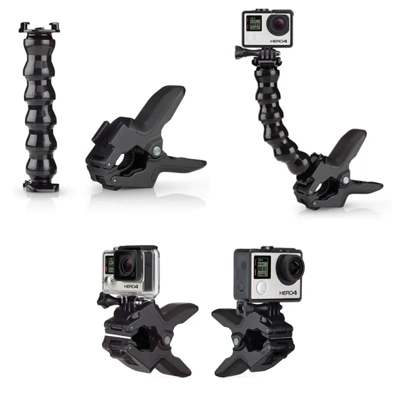 

Flex Clamp Mount for GoPro Accessories Gopro Hero 7/6 3 3+ 4 4 session SJCAM SJ4000 SJ5000 M20