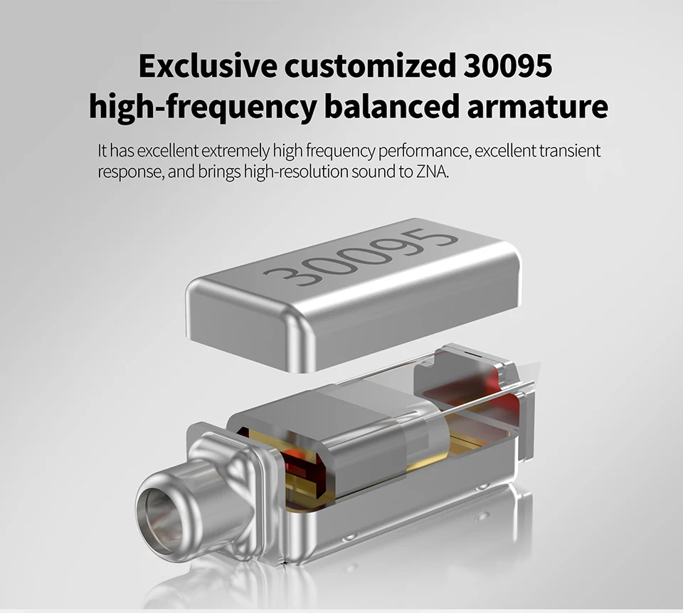 KZ ZNA Hybrid Earphones With Mic description image 4