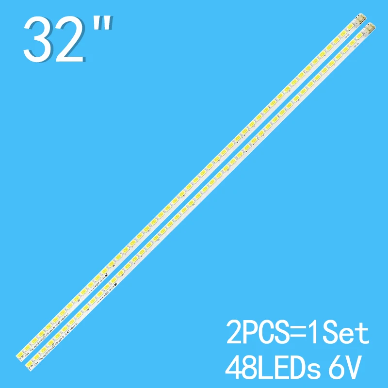 LED Backlight strip For LIG Innotek 32inch V5 Edge REV 0.2 48EA 32PFL7665H 32LE5500 LC320EUH-SCR1 LC320EUH-(SC)(A2) 3660L-0346A for 32 lcd tv lig innotek 32inch wxga ndsoem wa kdl 32r410b kdl 32r420b kdl 32r430b kdl 32r433b kdl 32r435b kdl 32r413b