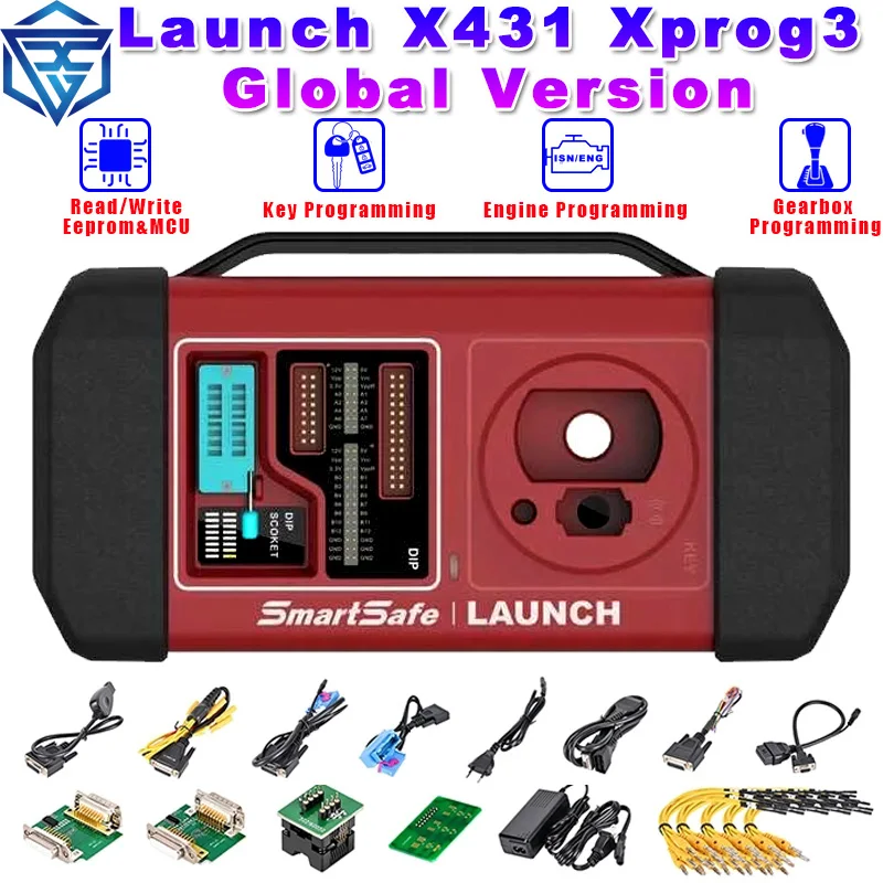 Lancio X431 X-Prog 3 Xprog 3 Xprog3 Programmazione Chiave Auto Immobilizzatore Eeprom Mcu Chip Gearbox Programmatore Per X431 Pro3S + Pad V Vii
