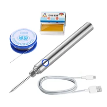 Kit de fer à souder électrique sans fil cc, outil de réparation de soudage à température réglable numérique