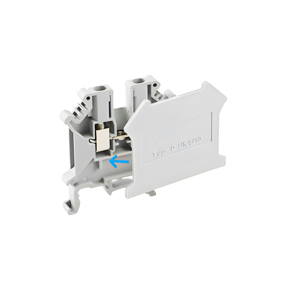 1pc End Cover D-UK4/10 For UK 3N UK5N UK6N UK10N UIK16 UK25 Terminal Block Accessories End Plate Din Rail Terminal Block Cap,din rail terminal block