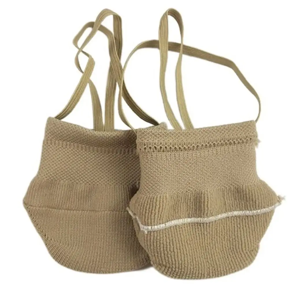 

1 Pair of Professional Rhythmic Gymnastics Shoes Competition Knitted Elastic Soft Sole Shoes Soft Skin Color Half Socks Pilate