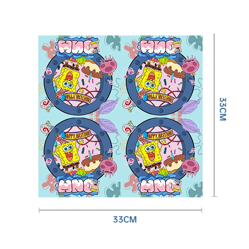 Cartoon SpongeBob Schwammkopf Geburtstagsparty-Dekorationen Patrick Star Luftballons Teller Servietten Kindergeburtstag Geschenke Babyparty – Detail 29