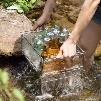 CK-24 Outdoor IGT Table Unit – Multifunctional Stainless Steel Storage & Water Filter Basket 1