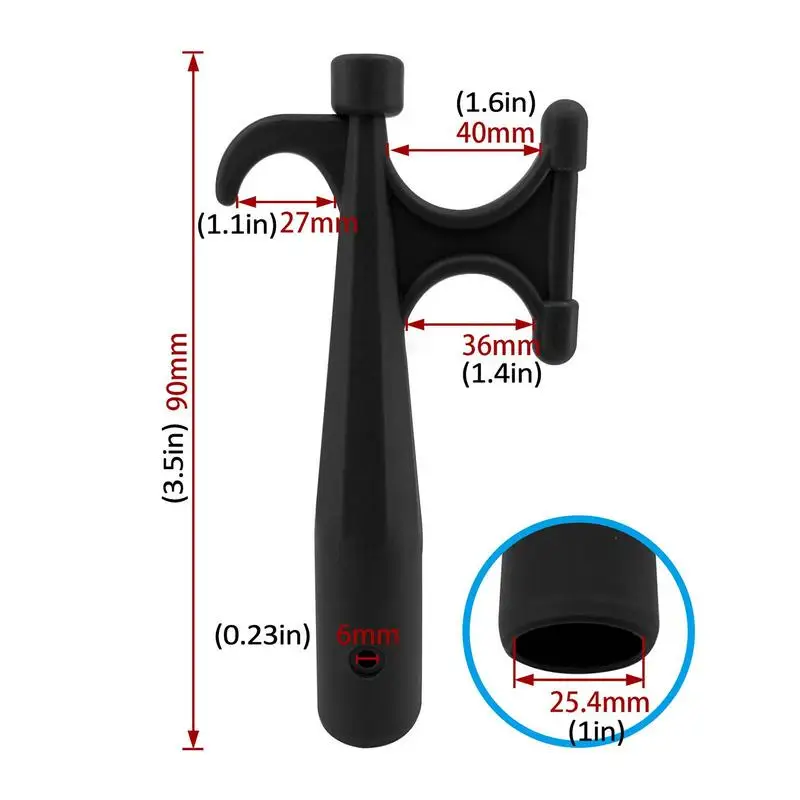 Boat Hook Nylon Boat Hook Rust-Resistant Multifunctional Marine Boats Hook Head Unbreakable Replacement Boats End For Mooring Yacht