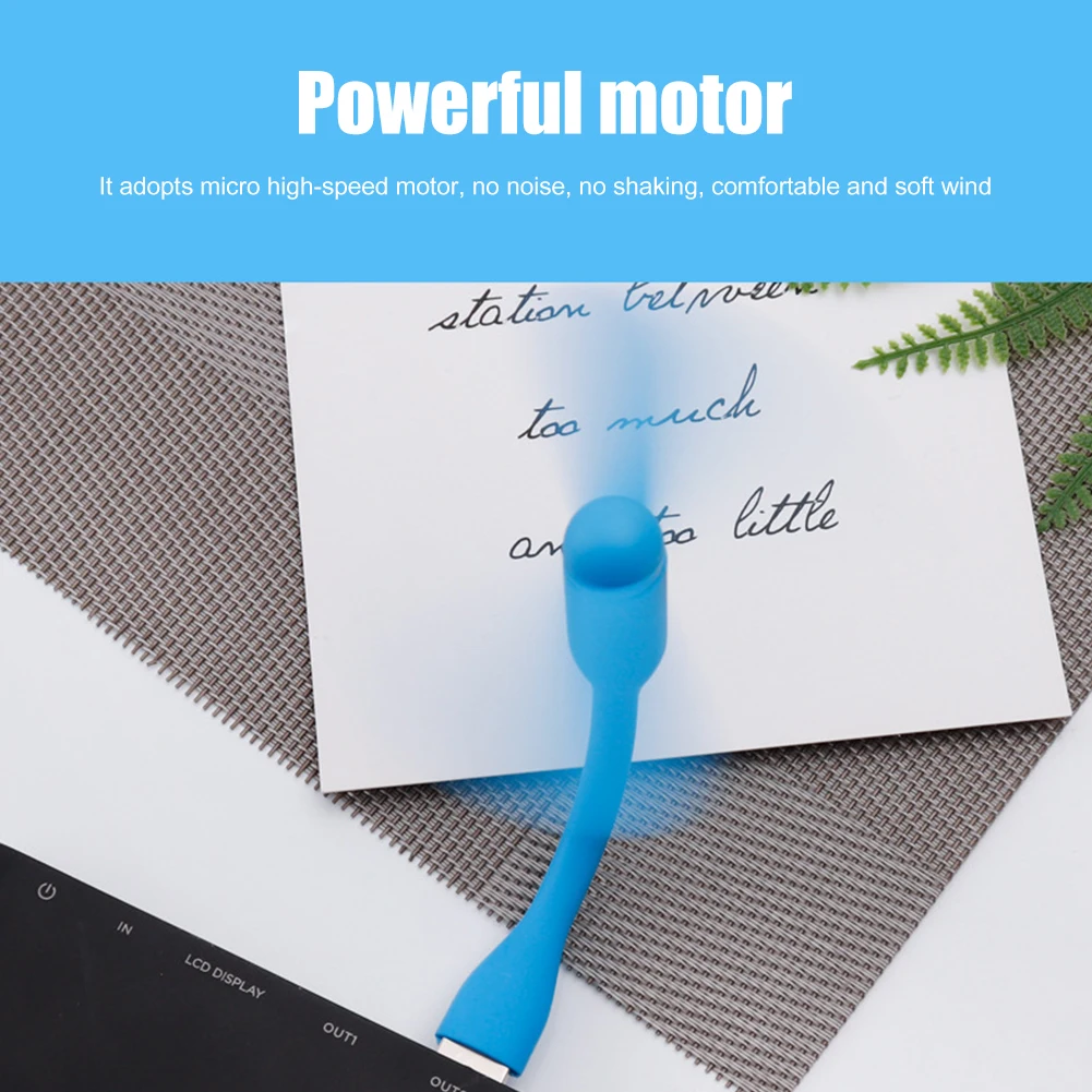 Compact USB Mini Fan - Flexible Portable Cooling Solution for Laptops and Mobile Devices