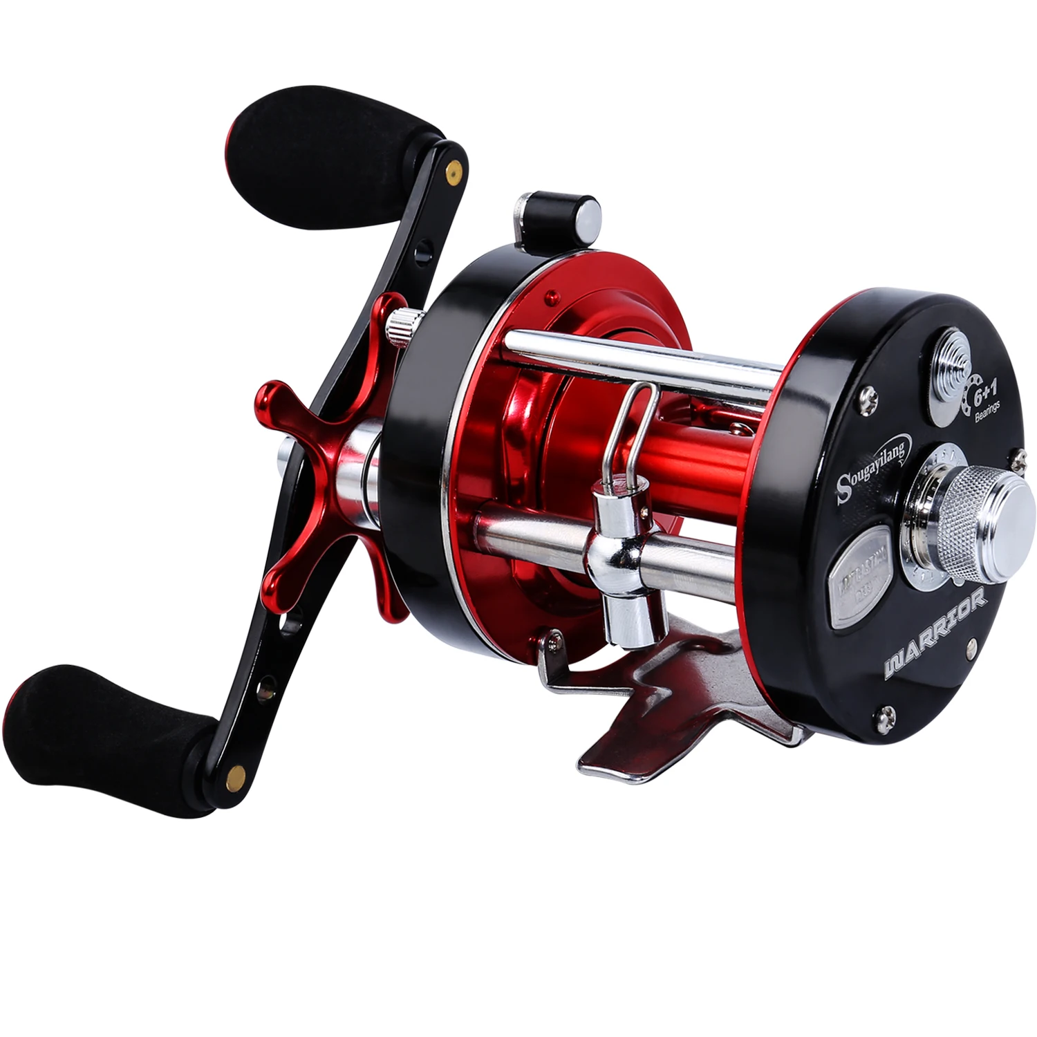 Sougayilang Drum Fishing Reel 5.2:1 Gear Ratio Metal Corrosion Resistant  Baitcasting Reels Pesca Saltwater Spinning Reel