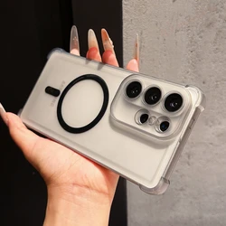 Magnetic Shockproof Silicone Magsafe Phone Case Cover for Redmi K90 (Black BB)