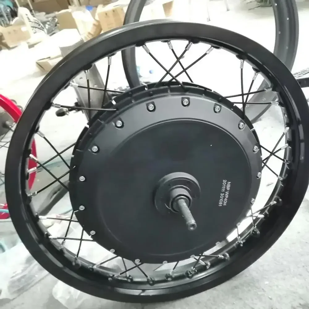 

18inch Spoke Cross 8kw QS273 Electric Motorcycle Conversion Kit Hub Motor 72V 8000W