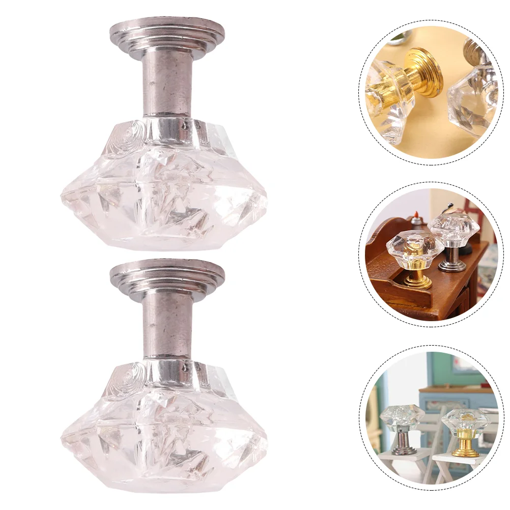 

2Pcs Dolly House Lamp Models Miniature Ceiling Lamp Lamp Simulation Furniture Craft