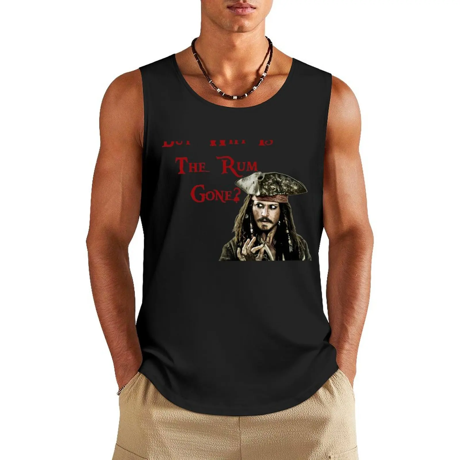 

But why is the Rum Gone Tank Top clothes for men sports vest Men's summer clothes