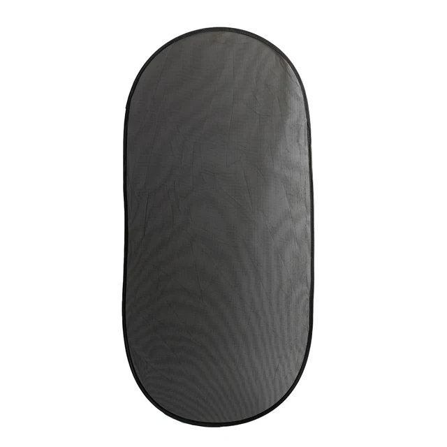 1pc Car Rear Sun Visor Cover 100*50cm Black High Quality Auto Side Window Screen Sunshade Visor Cover Anti-UV Protection 2
