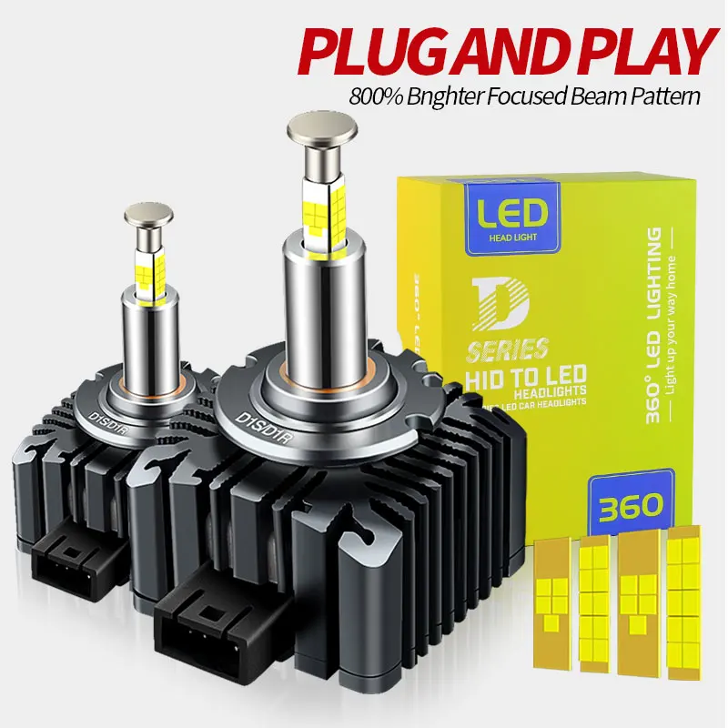 Set de 2 becuri CANBUS RUTENSE conversie led D1S plug and play, 70W, 6000K, 12000LM